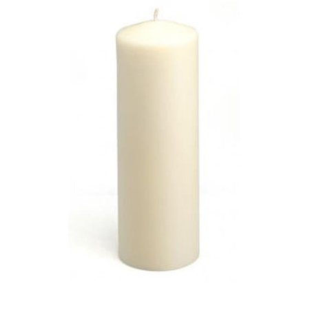 ZEST CANDLE Zest Candle CPZ-048-12 3 x 9 in. Ivory Pillar Candles -12pcs-Case - Bulk CPZ-048_12